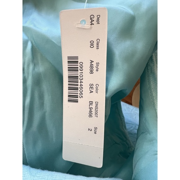 NWT J Crew Sheath Dress Sea Foam/Tiffany Blue Size 2 - Picture 9 of 9